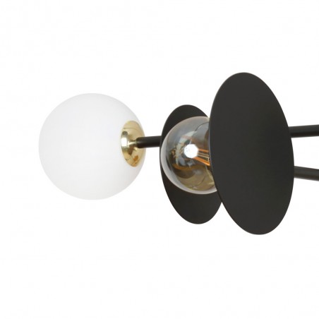 Plafonnier Meltis Noir (4 lumieres)