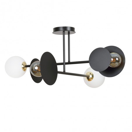 Plafonnier Meltis Noir (4 lumieres)