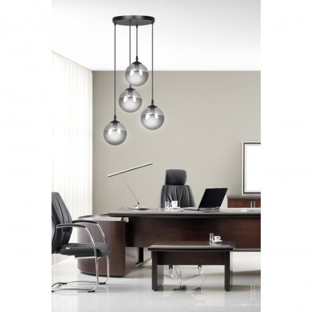 Lampe de suspension Sagan Graphite (4 lumieres)