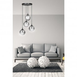 Lampe de suspension Sagan Graphite (4 lumieres)