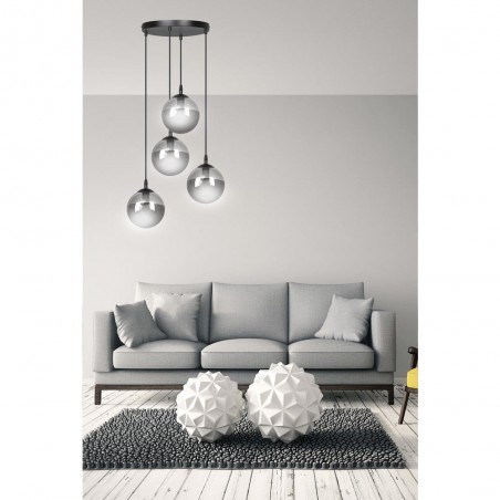 Lampe de suspension Sagan Graphite (4 lumieres)