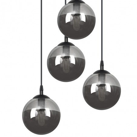 Lampe de suspension Sagan Graphite (4 lumieres)