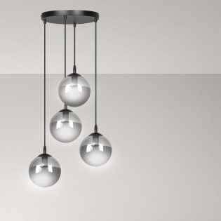 Lampe de suspension Sagan Graphite (4 lumieres)