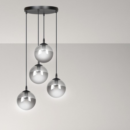 Lampe de suspension Sagan Graphite (4 lumieres)