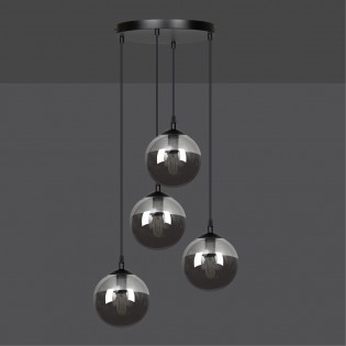 Lampe de suspension Sagan Graphite (4 lumieres)
