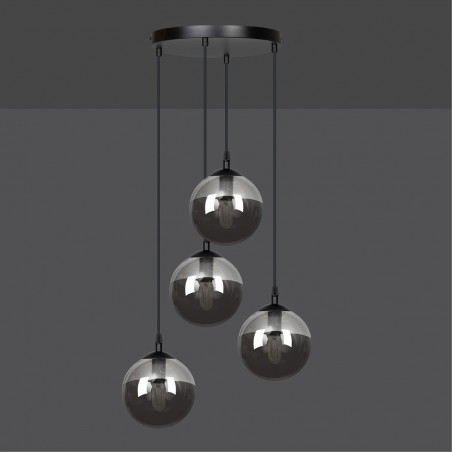 Lampe de suspension Sagan Graphite (4 lumieres)