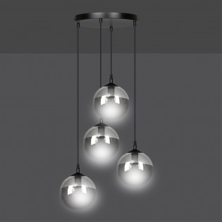 Lampe de suspension Sagan Graphite (4 lumieres)