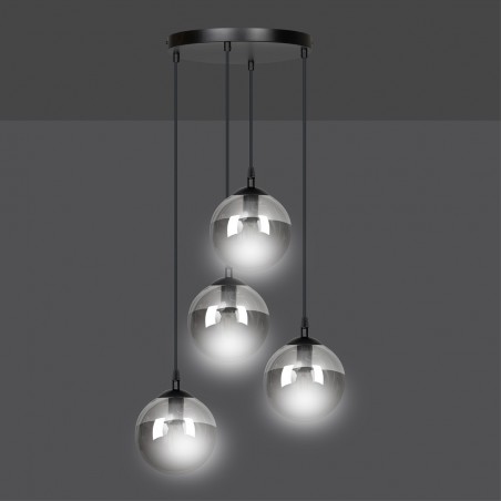 Lampe de suspension Sagan Graphite (4 lumieres)