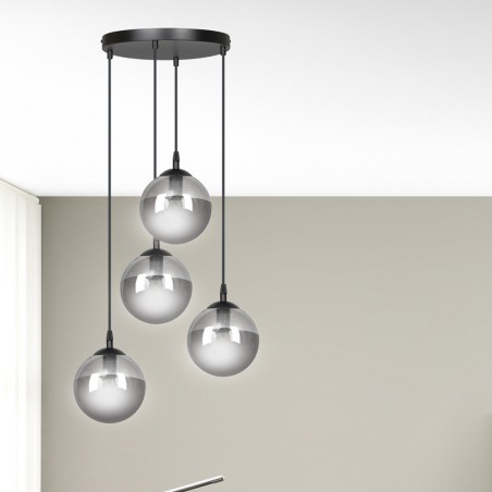 Lampe de suspension Sagan Graphite (4 lumieres)