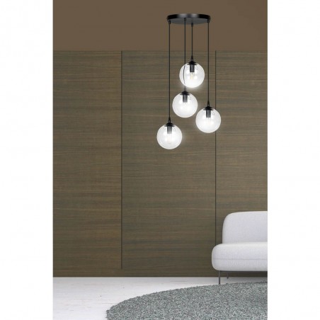 Lampe de suspension Sagan Transparent (4 lumieres)