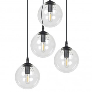 Lampe de suspension Sagan Transparent (4 lumieres)