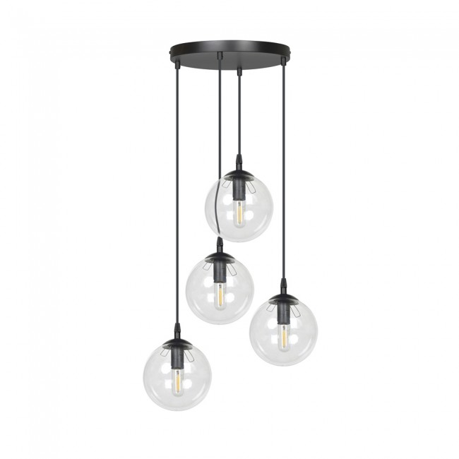 Lampe de suspension Sagan Transparent (4 lumieres)