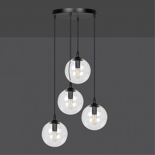 Lampe de suspension Sagan Transparent (4 lumieres)