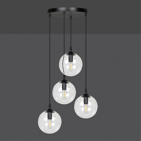 Lampe de suspension Sagan Transparent (4 lumieres)