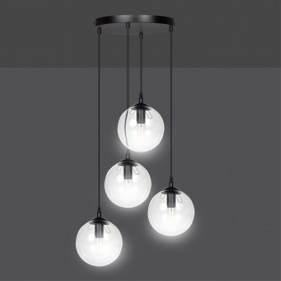 Lampe de suspension Sagan Transparent (4 lumieres)