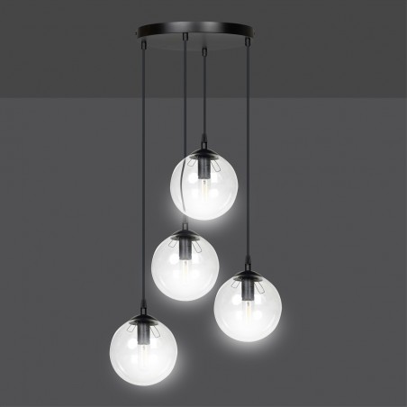 Lampe de suspension Sagan Transparent (4 lumieres)