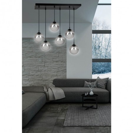 Regletté de plafond Sagan Graphite (6 lumieres)