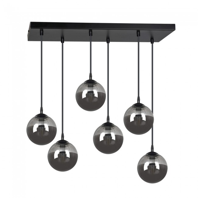 Regletté de plafond Sagan Graphite (6 lumieres)