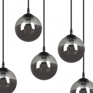 Regletté de plafond Sagan Graphite (6 lumieres)