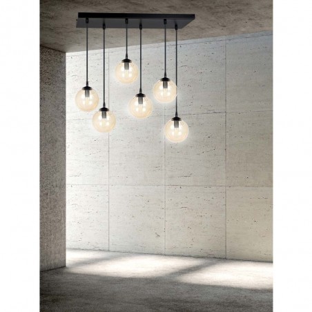 Regletté de plafond Sagan Ambre (6 lumieres)