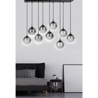 Regletté de plafond Sagan Graphite (9 lumieres)