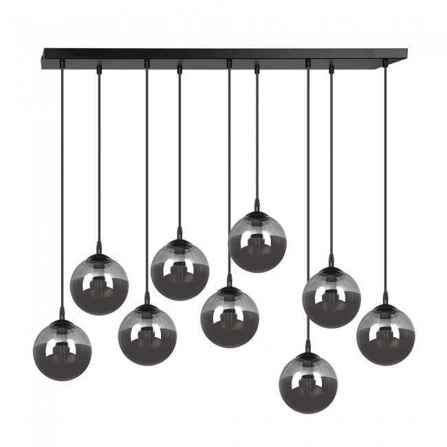 Regletté de plafond Sagan Graphite (9 lumieres)
