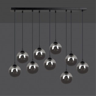 Regletté de plafond Sagan Graphite (9 lumieres)