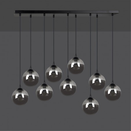 Regletté de plafond Sagan Graphite (9 lumieres)