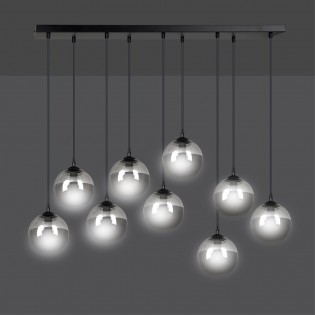 Regletté de plafond Sagan Graphite (9 lumieres)