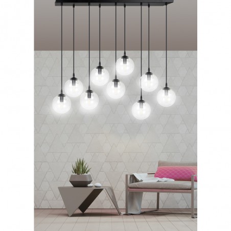 Regletté de plafond Sagan Transparent (9 lumieres)