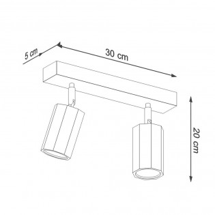Réglette de plafond Zeke