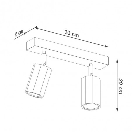 Réglette de plafond Zeke