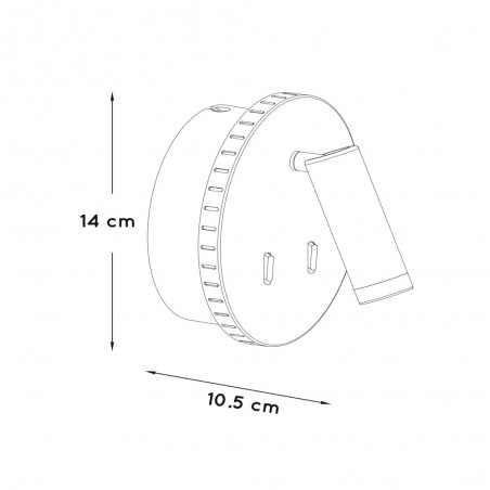 Applique á LED avec lecteur Bentjer (3W+11W)