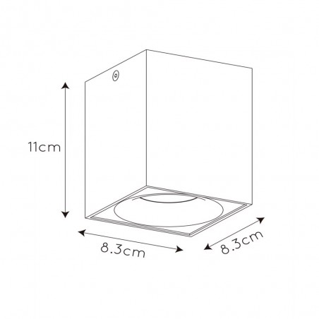 Spot de plafond á LED Bentoo Square (5W)