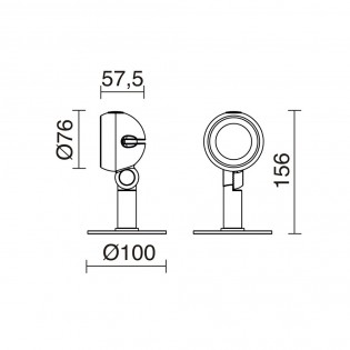 Applique d'exterieur LED Gibson (10W)