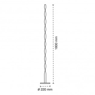 Lampadaire á LED Gala (24W)