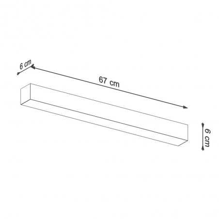 Applique murale Led Pinne (17W)