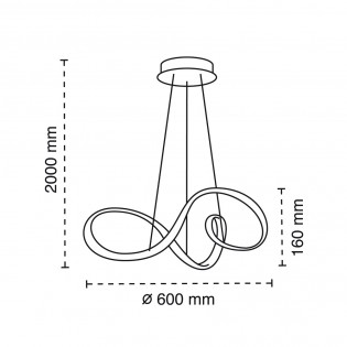 Suspension á LED Elegance (36W)