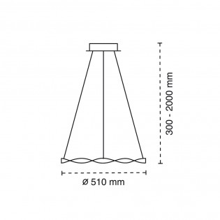 Lampe de plafond á LED Sand (22W)