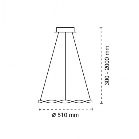 Lampe de plafond á LED Sand (22W)
