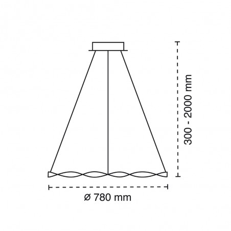 Lampe de plafond á LED Sand (36W)