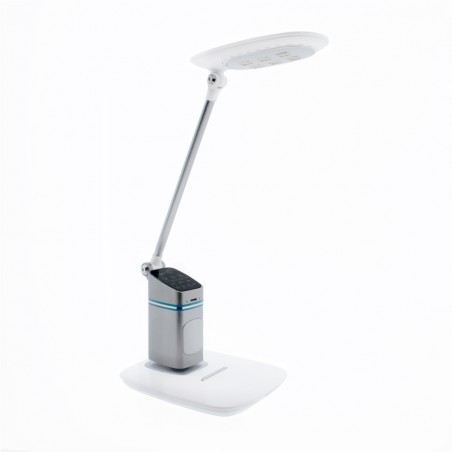 Lampe de bureau á LED haut-parleur et USB Oreon CCT