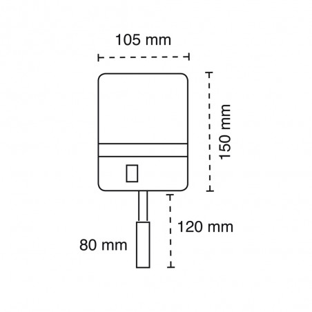 Applique á LED avec chargeur wireless Rob (5+3W)