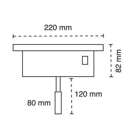 Applique á LED avec chargeur wireless Rob II (5+3W)