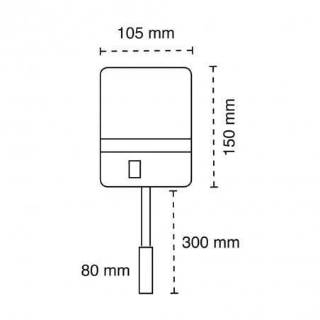 Applique á LED avec chargeur wireless Rob2 (5+3W)