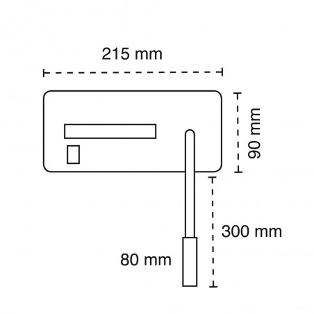 Applique á LED avec chargeur wireless Rob2 III (5+3W)