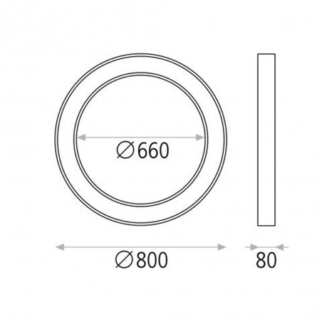 Plafonnier Led Aliso (75W)