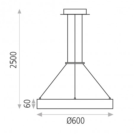 Lampe a suspension Led Aliso (55W)