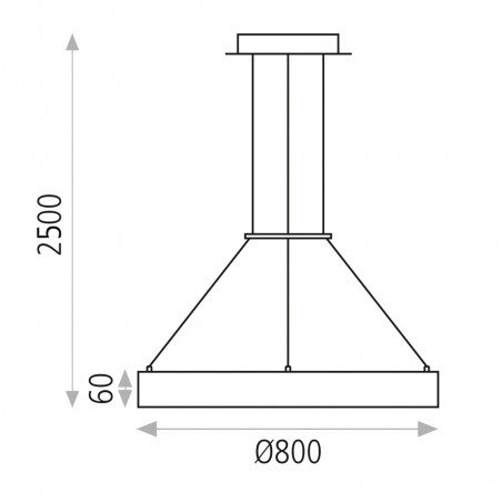 Lampe de plafond Led Aliso (75W)