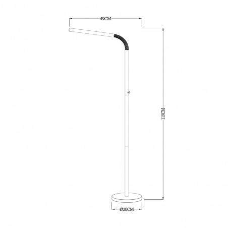 Lampadaire á LED Gilly Dimmable (3W)